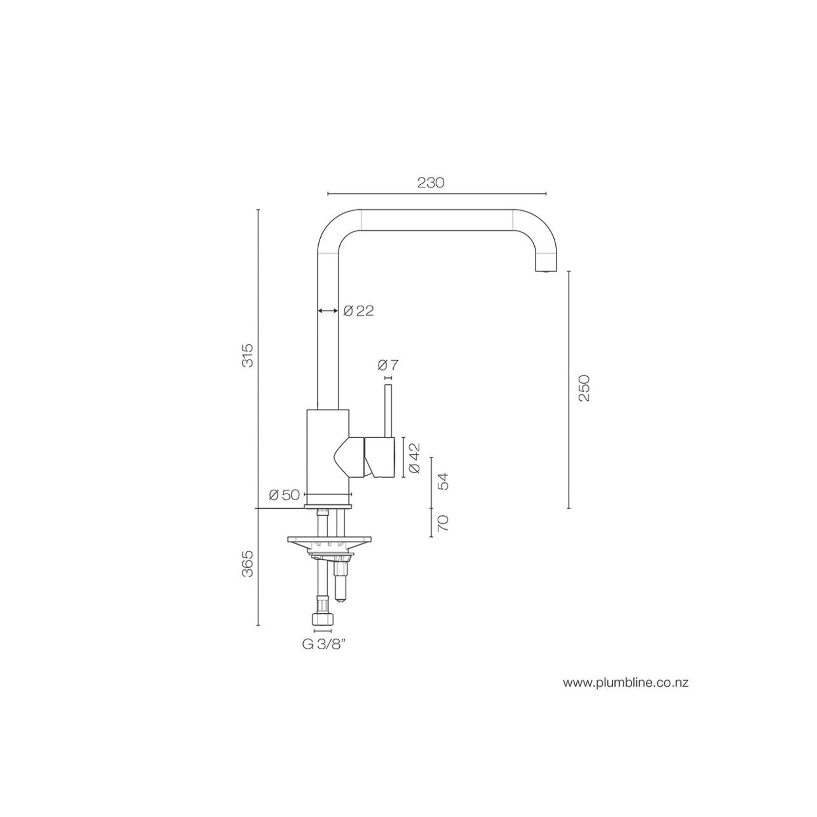 Buddy Kitchen Mixer Square Spout gallery detail image