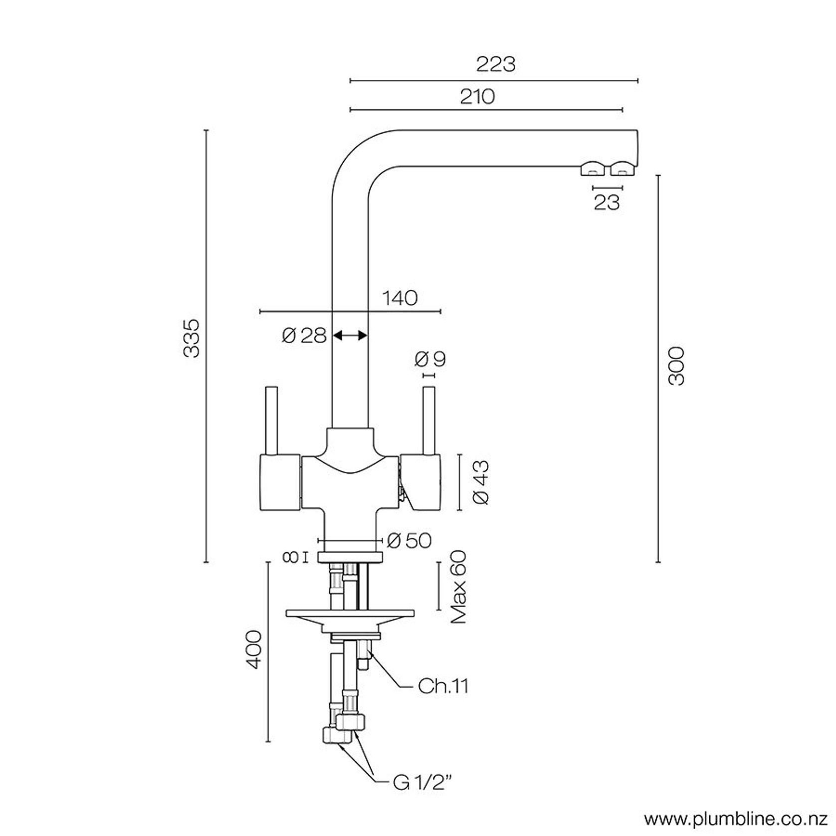 Buddy Dual Function Kitchen Mixer gallery detail image