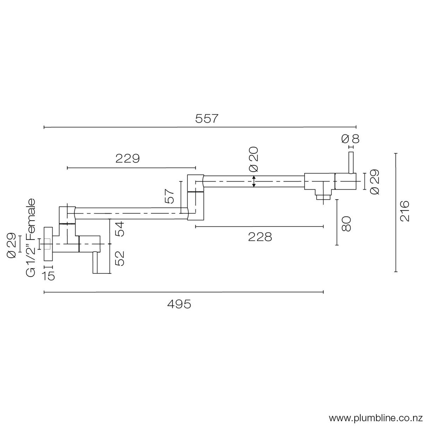 Buddy Wall Mount Pot Filler gallery detail image
