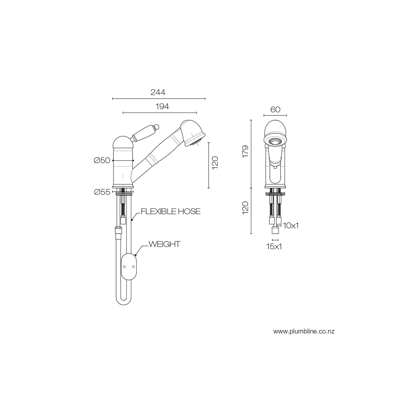 Consort Kitchen Mixer With Pull Out Spray gallery detail image