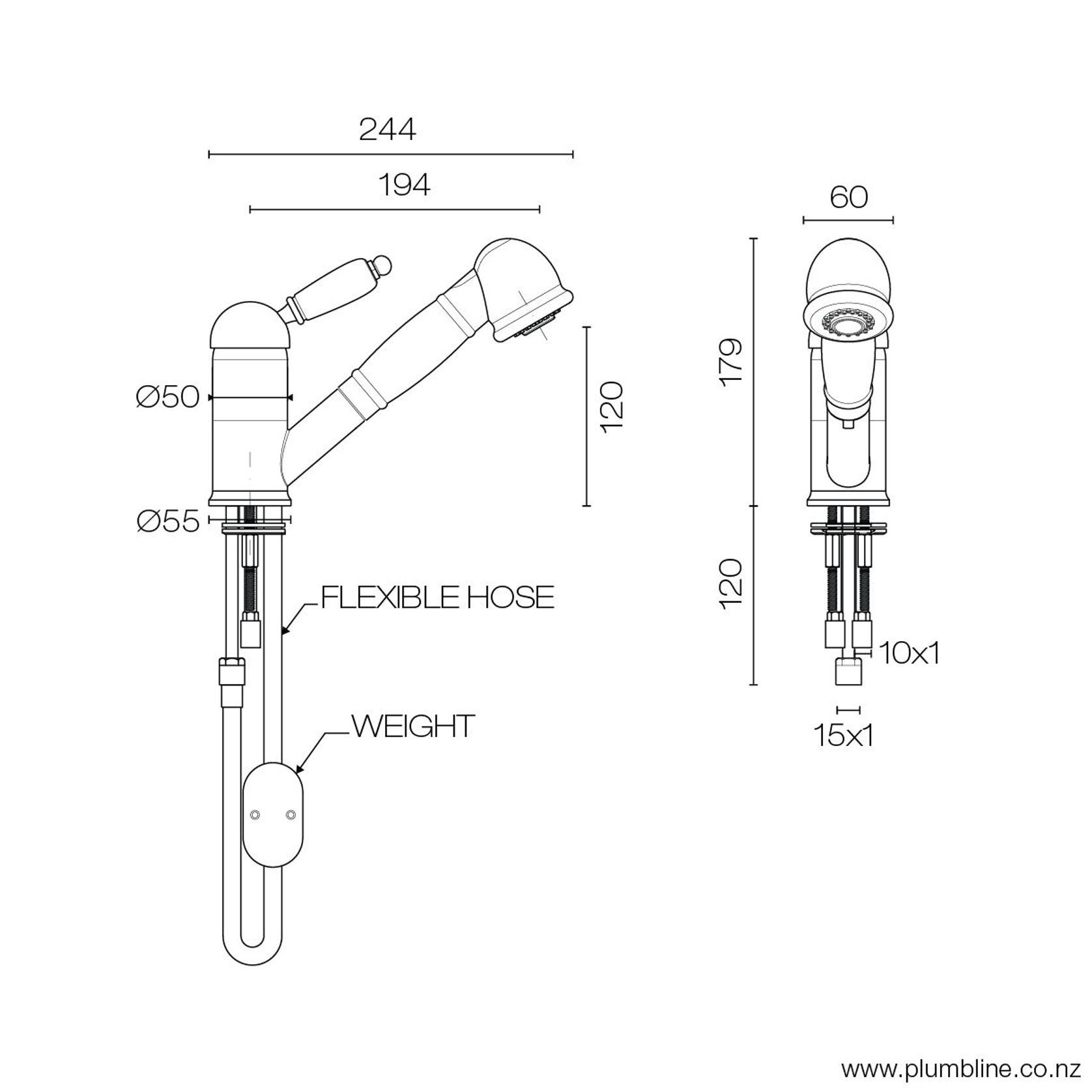 Consort Kitchen Mixer With Pull Out Spray gallery detail image