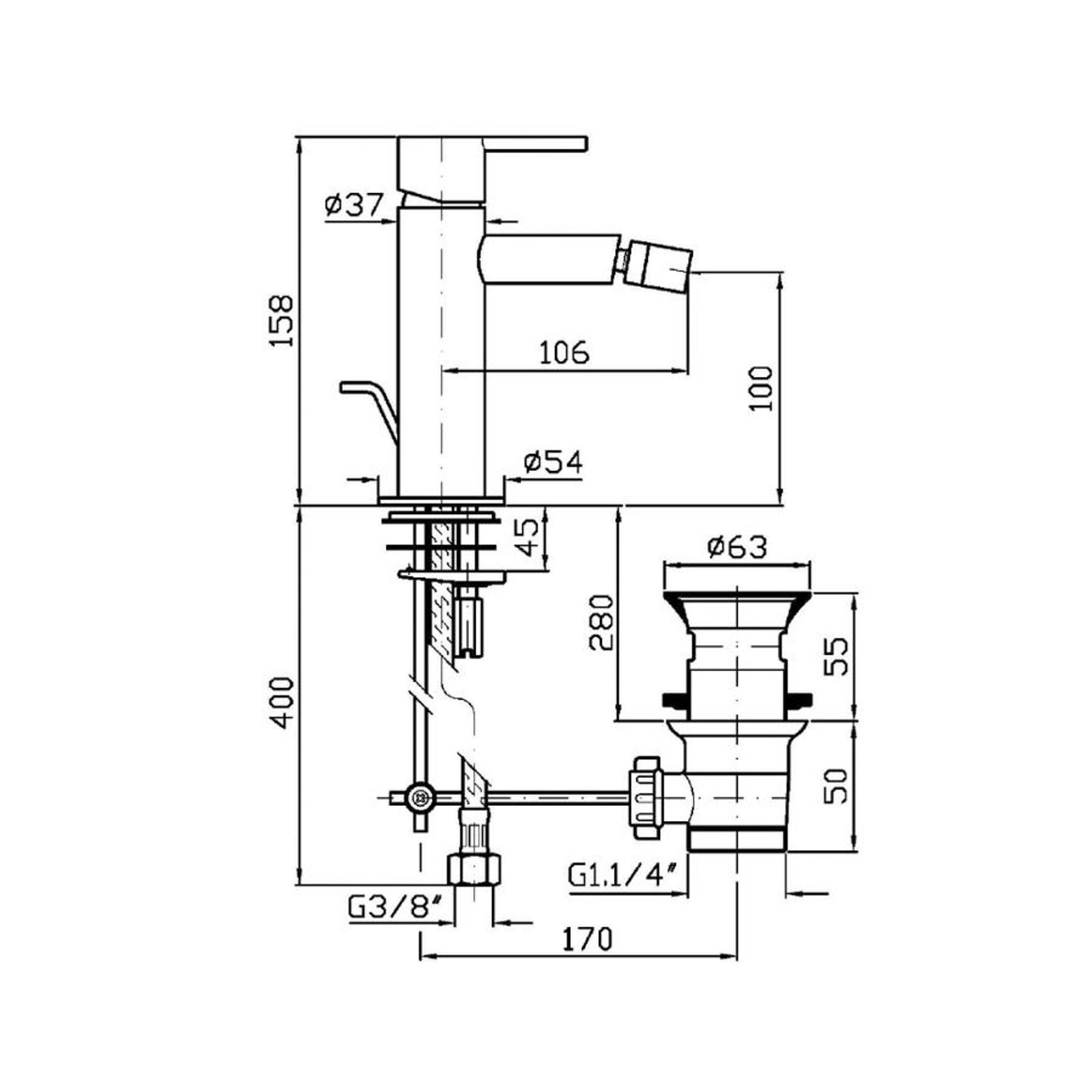 Gill Bidet Mixer gallery detail image