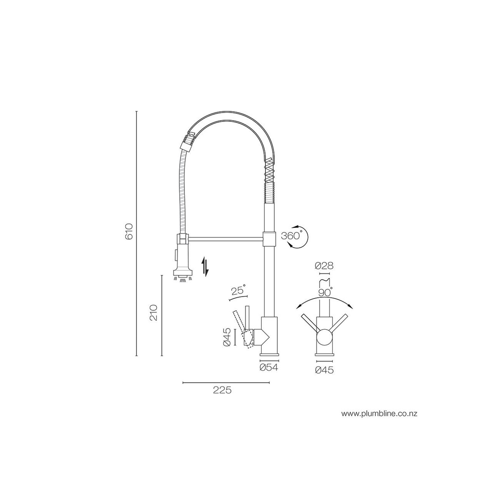 Swiss Flexi Spout Kitchen Mixer gallery detail image