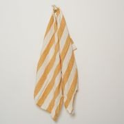 100% French Linen Tea Towel - Set 2-Sunflower Stripe gallery detail image