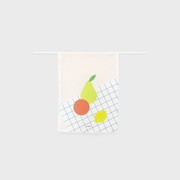 Fruit Picnic Printed Linen Tea towel, by Lettuce | 100% Linen gallery detail image
