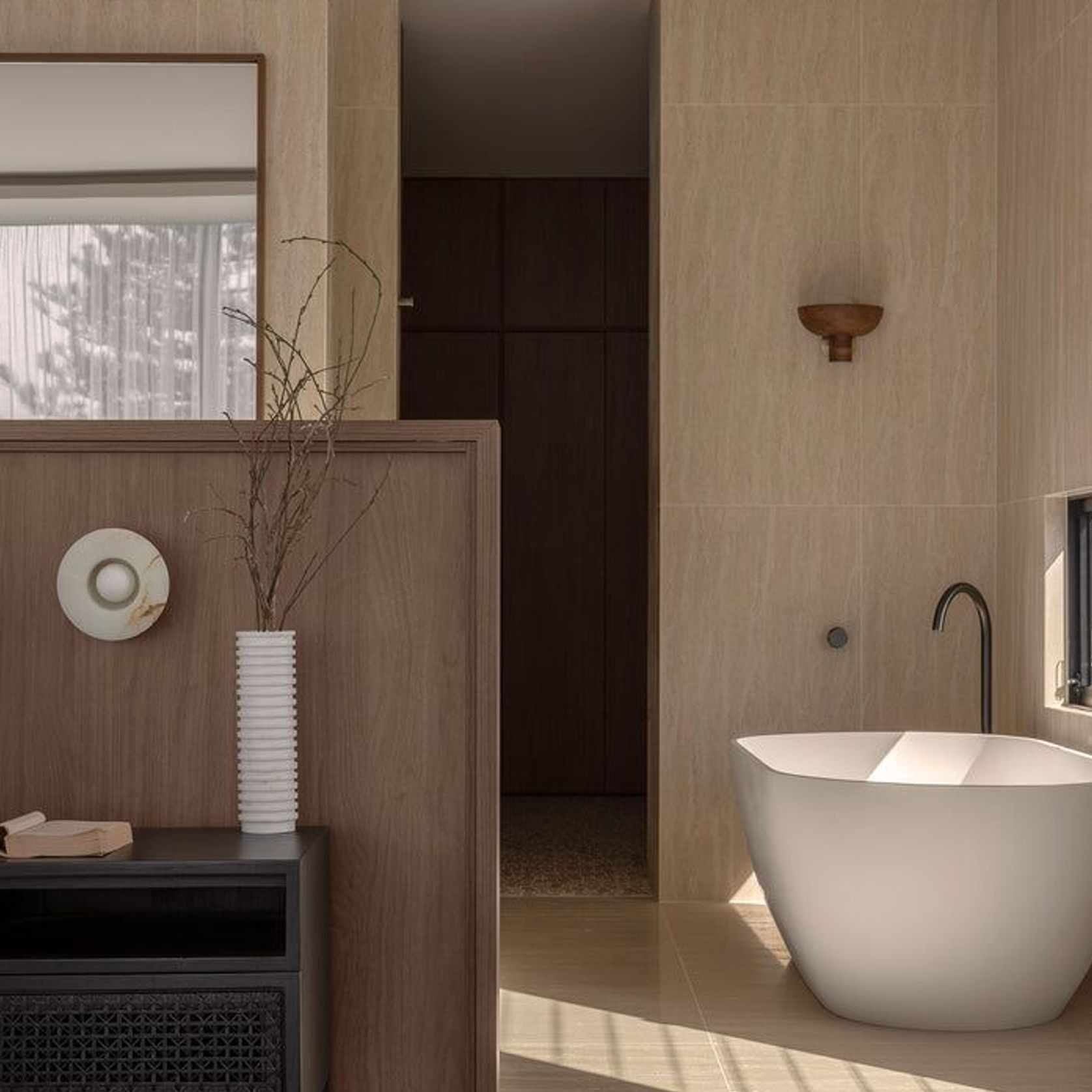 Beige Travertine Hybrid Tile gallery detail image