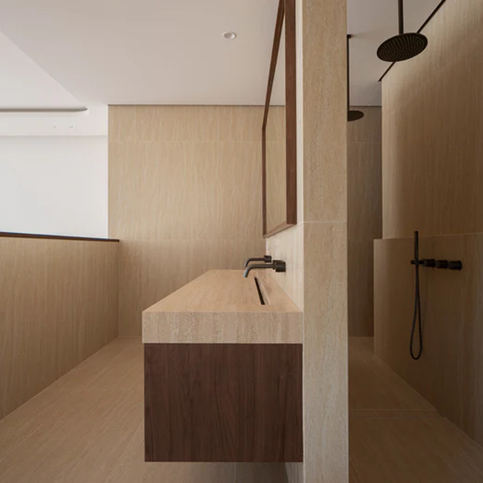 Beige Travertine Hybrid Tile gallery detail image