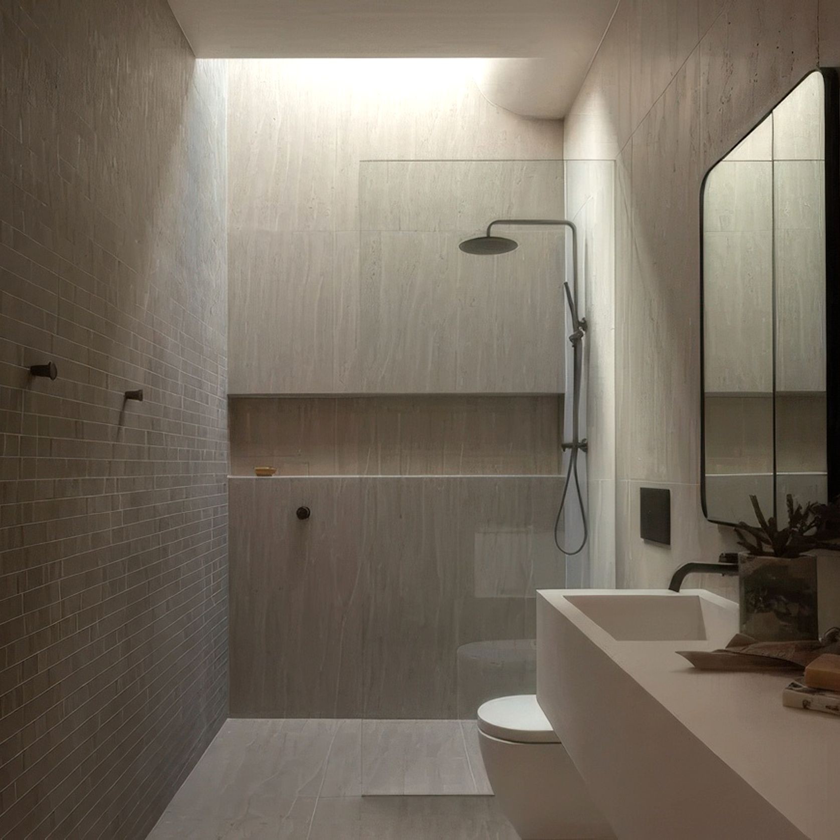 Chalk Travertine Hybrid Tile gallery detail image
