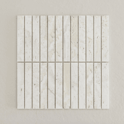 Superwhite Travertine Kit Kat Mosaic gallery detail image