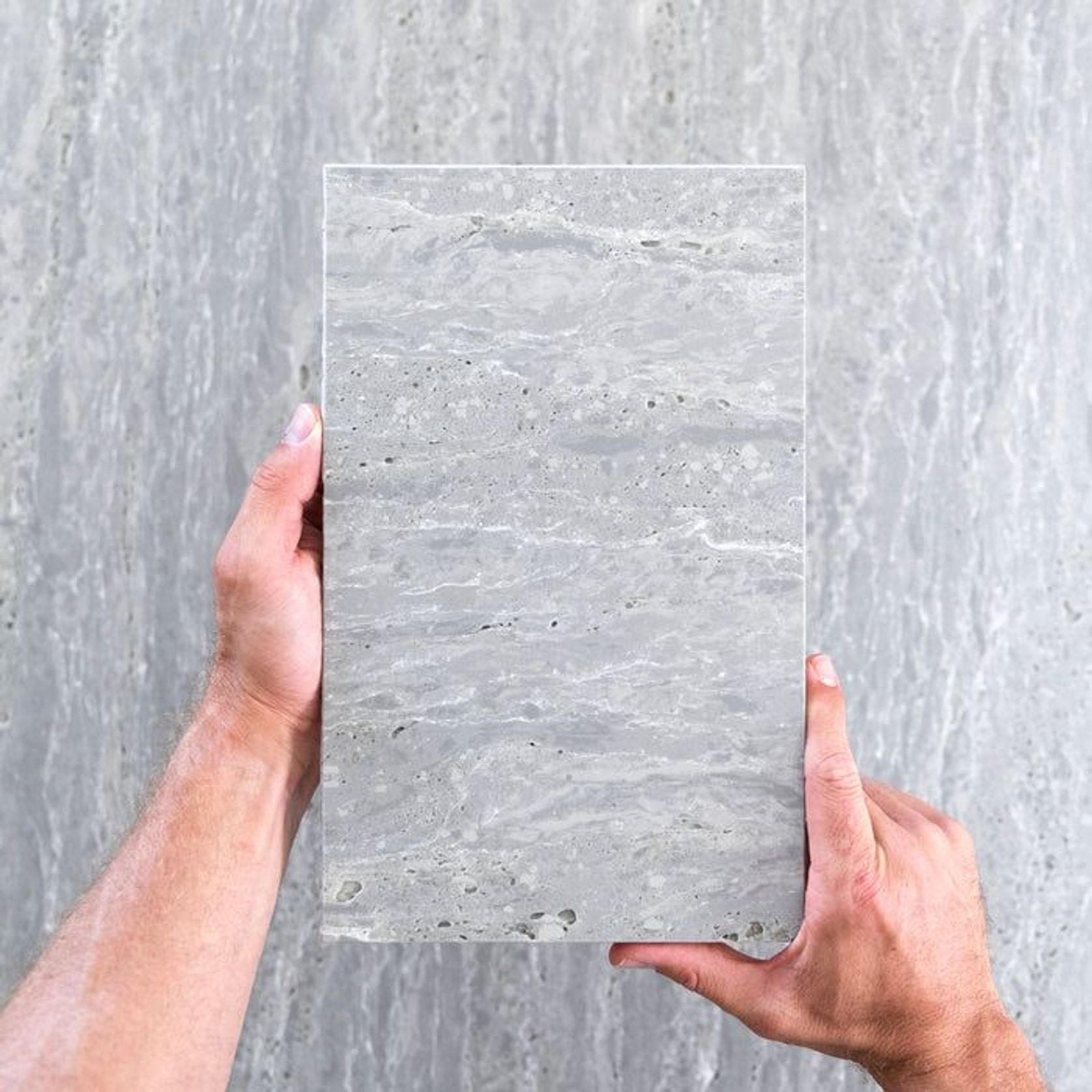Silver Travertine Hybrid Tile gallery detail image
