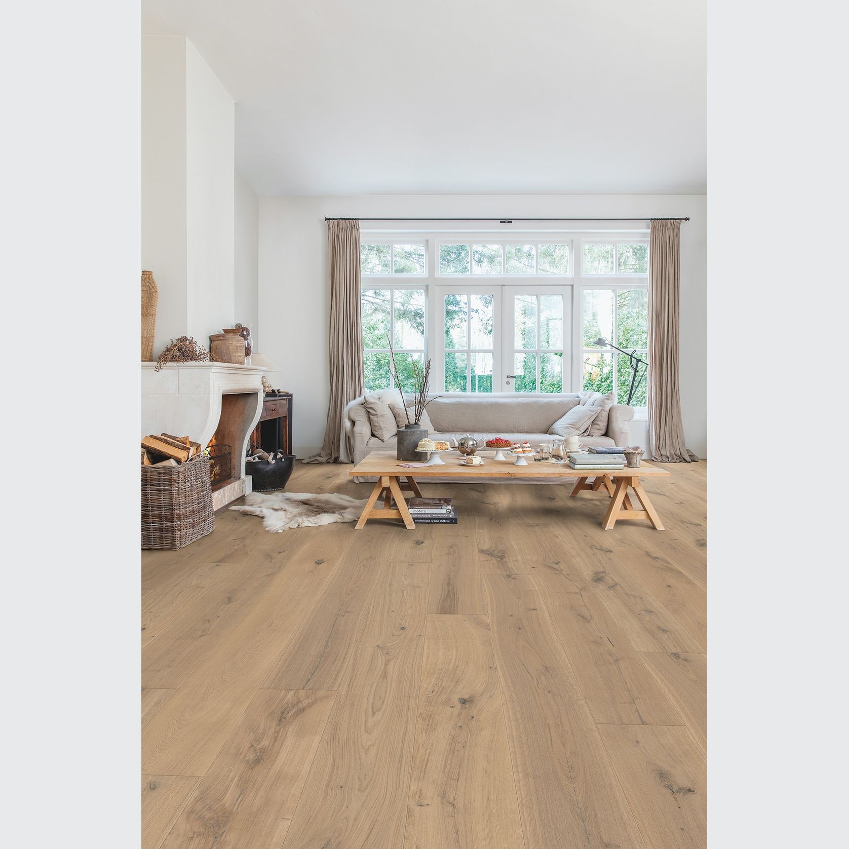 Quick-Step Massimo Cappuccino Blonde Oak Extra Matt Timber Flooring gallery detail image