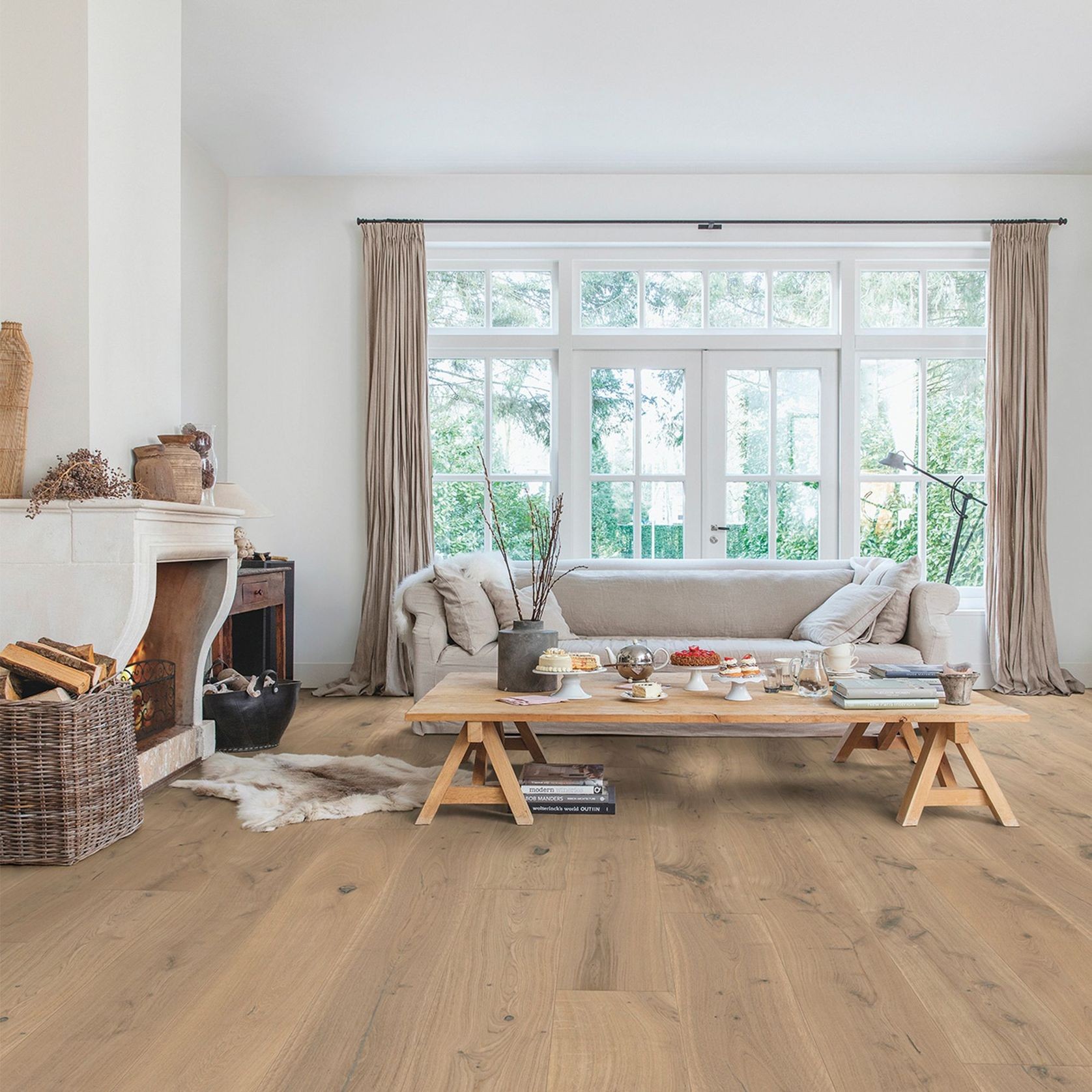 Quick-Step Massimo Cappuccino Blonde Oak Extra Matt Timber Flooring gallery detail image