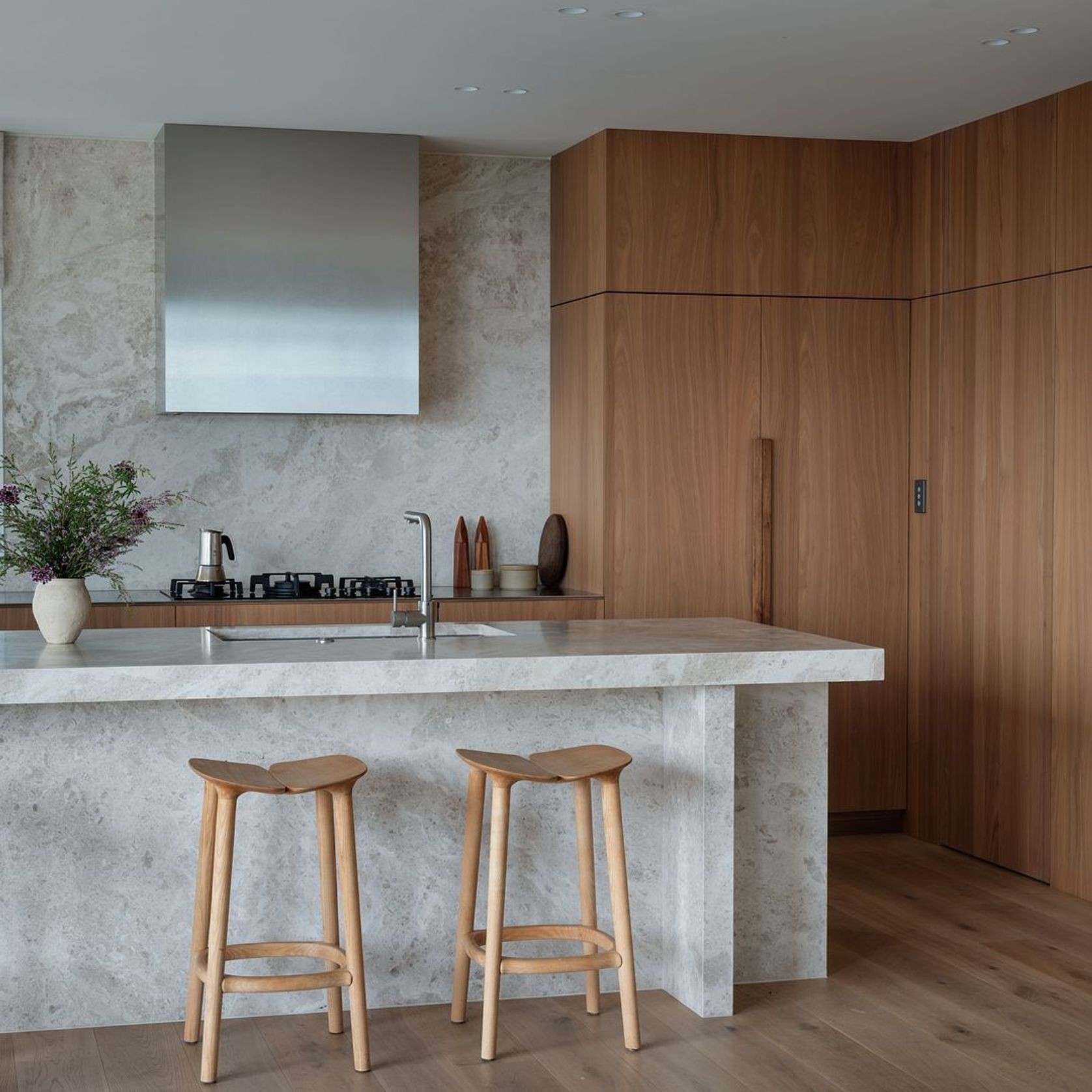 Frozen Walnut Shinnoki Prefinished Timber Veneer gallery detail image