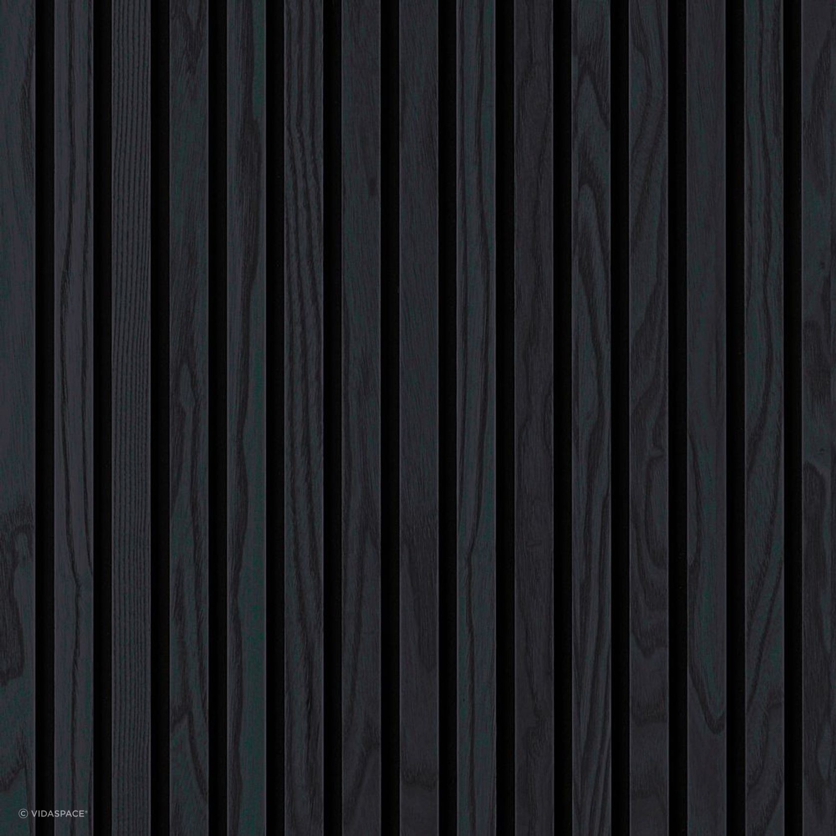 Black Ash Acoustic Timber Slat Panel gallery detail image