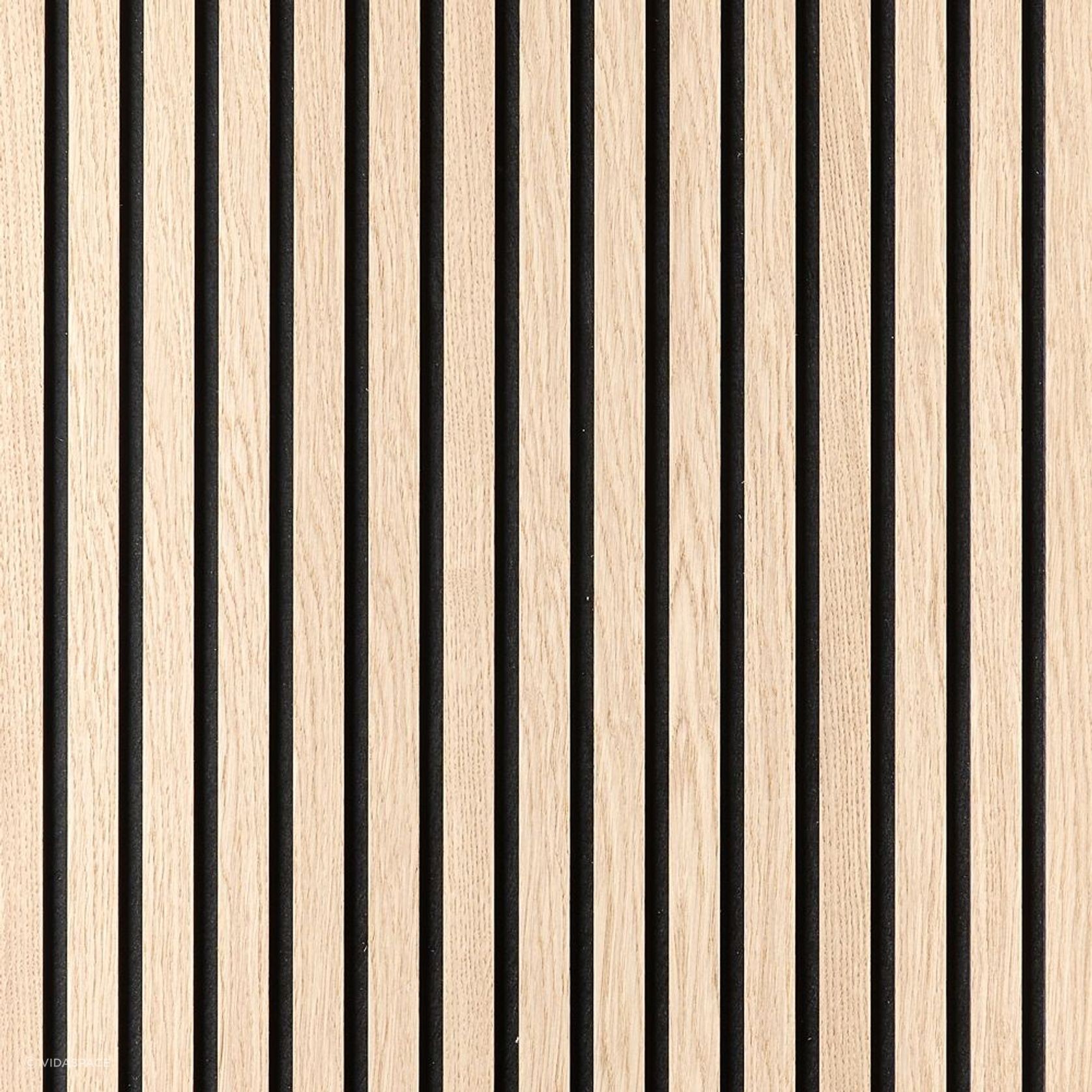 Unfinished Oak Acoustic Timber Slat Panel gallery detail image
