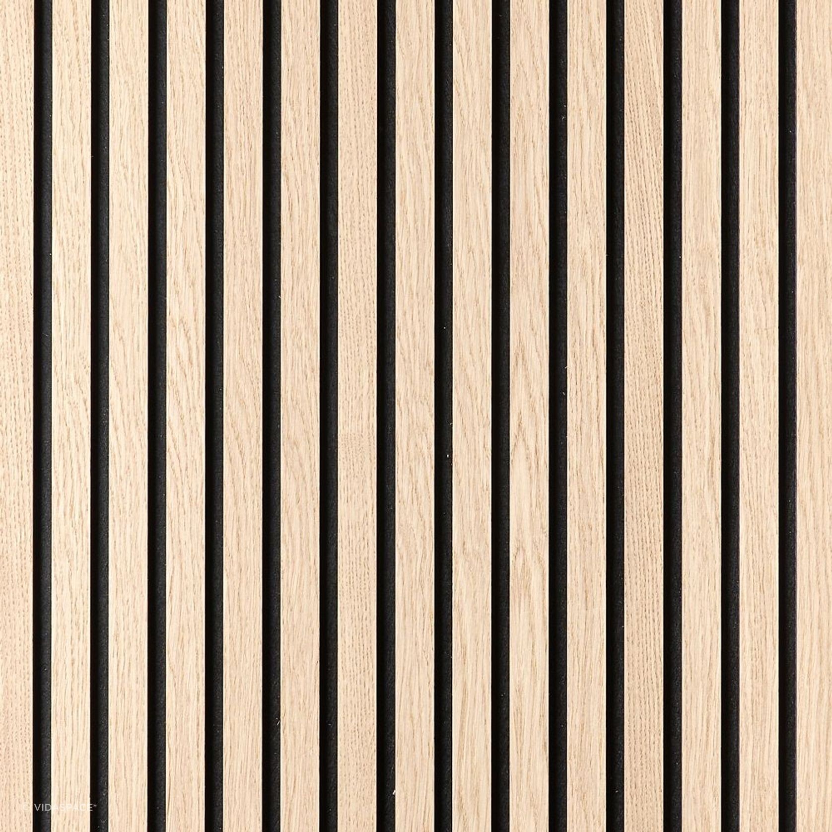 Unfinished Oak Acoustic Timber Slat Panel gallery detail image