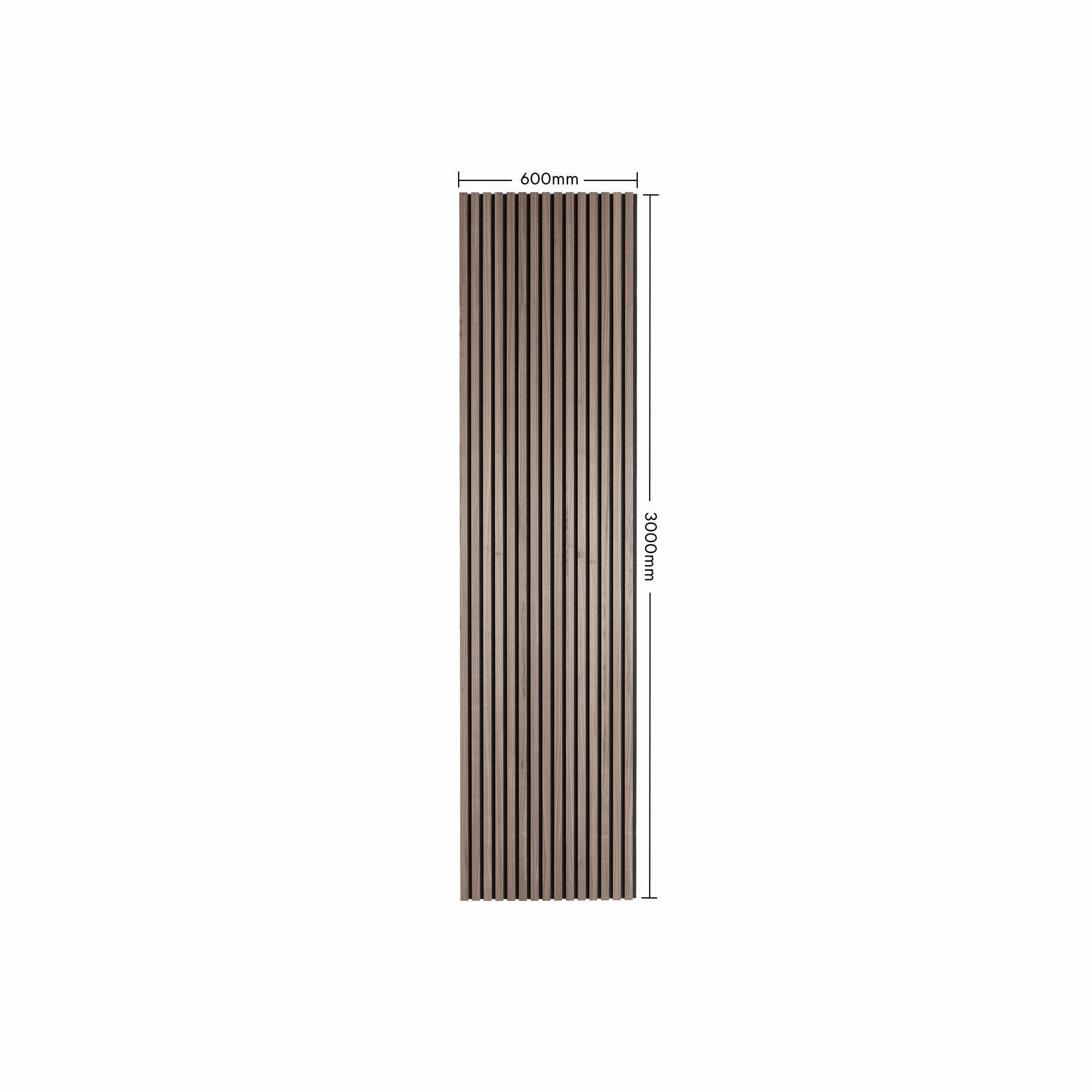 Black Walnut Acoustic Timber Slat Panel gallery detail image