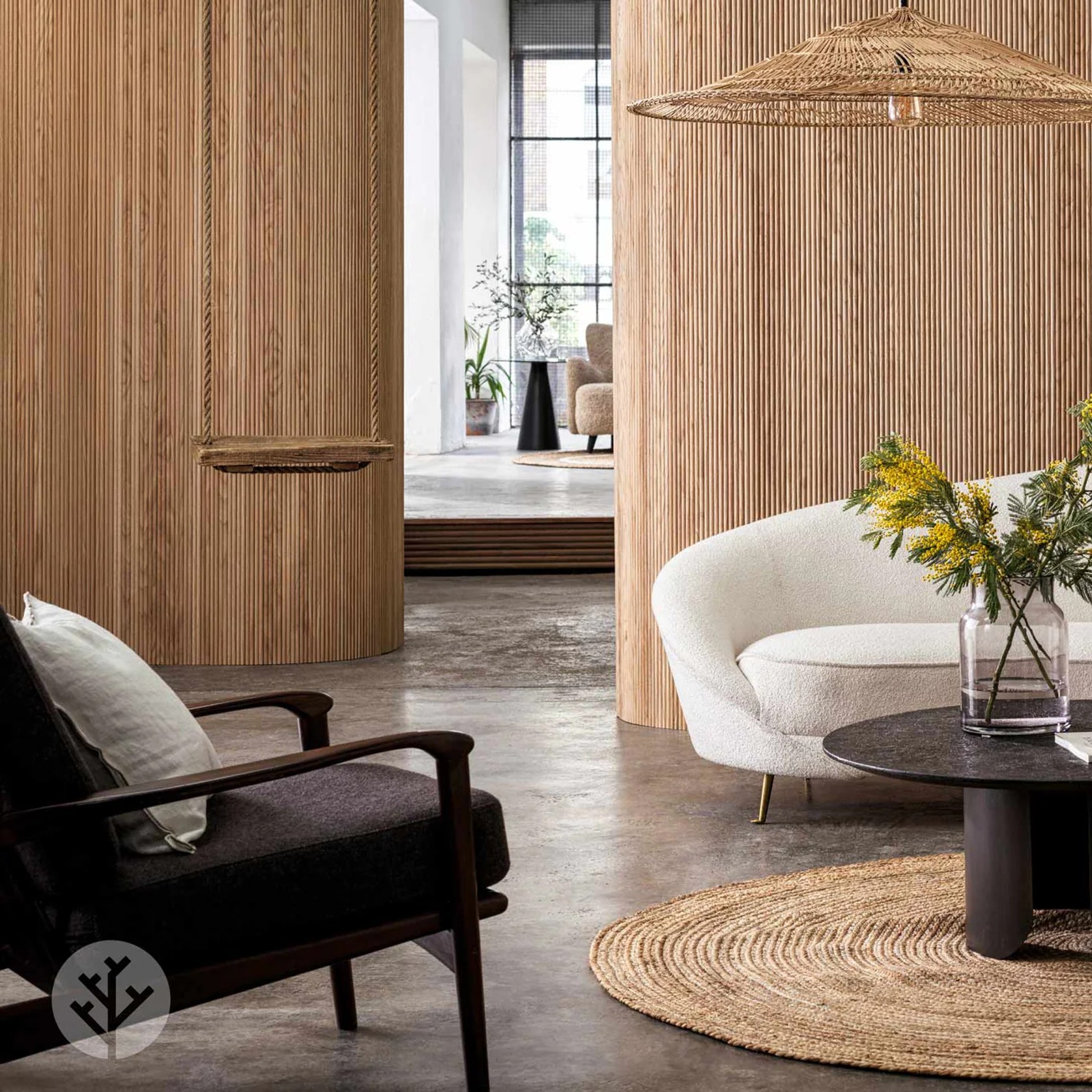 Flutto™ Oak Mini-Ridge Flexible Tambour Wood Panels gallery detail image