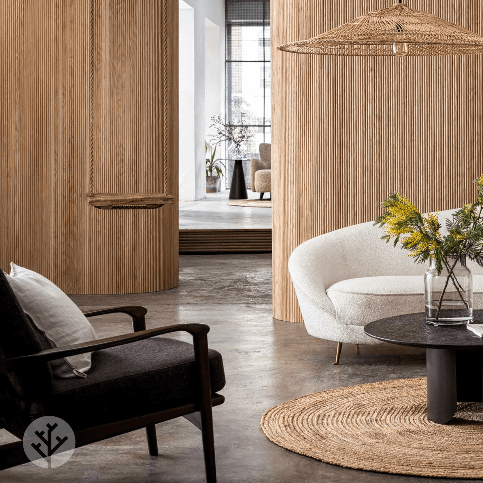 Flutto™ Oak Mini-Ridge Flexible Tambour Wood Panels gallery detail image