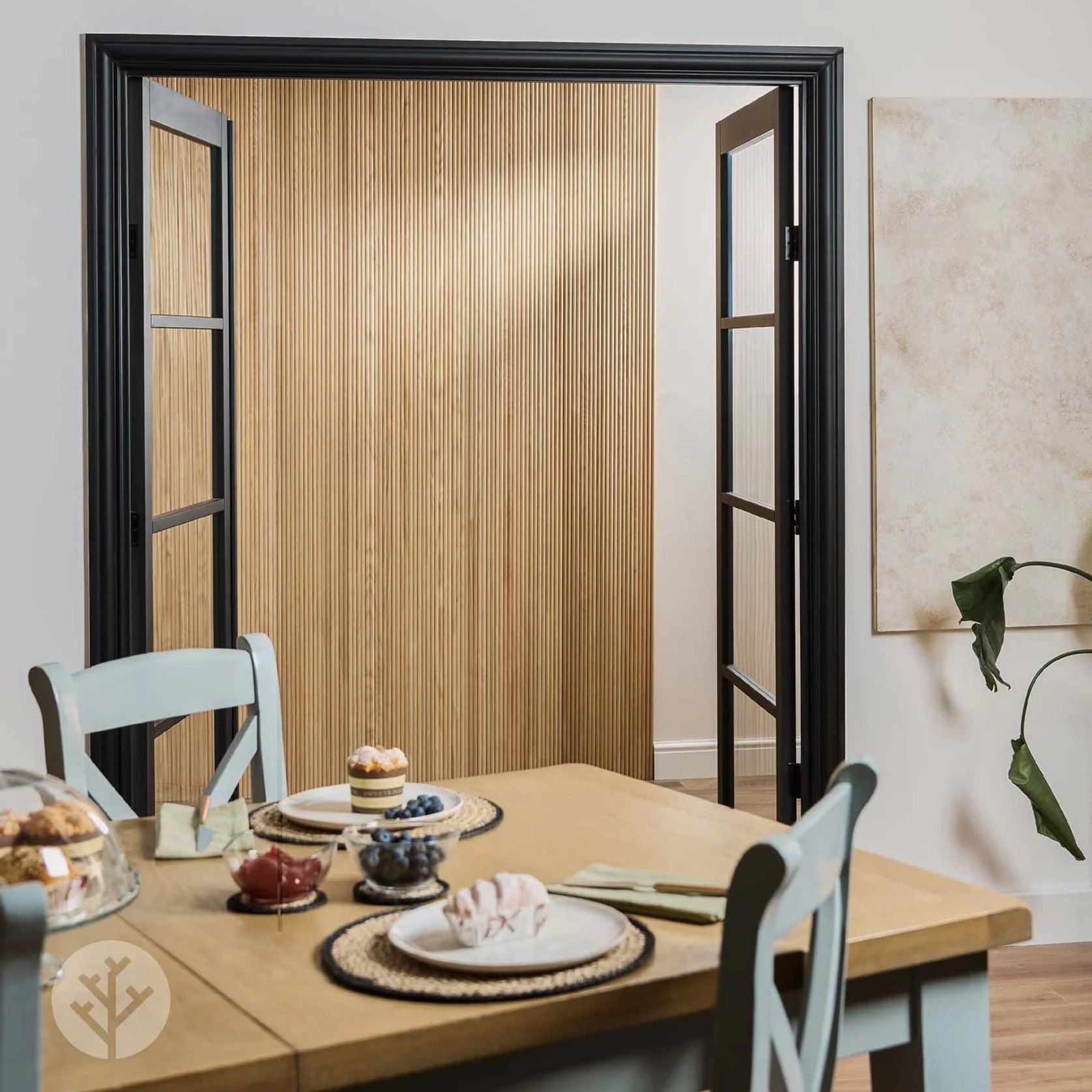 Flutto™ Oak Mini-Ridge Flexible Tambour Wood Panels gallery detail image