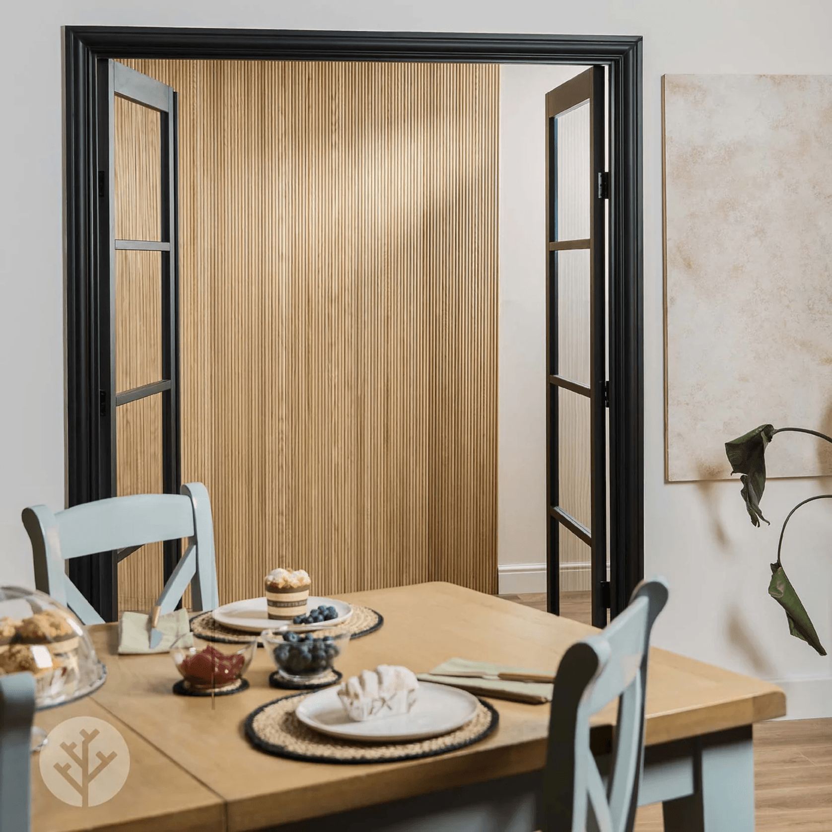 Flutto™ Oak Mini-Ridge Flexible Tambour Wood Panels gallery detail image