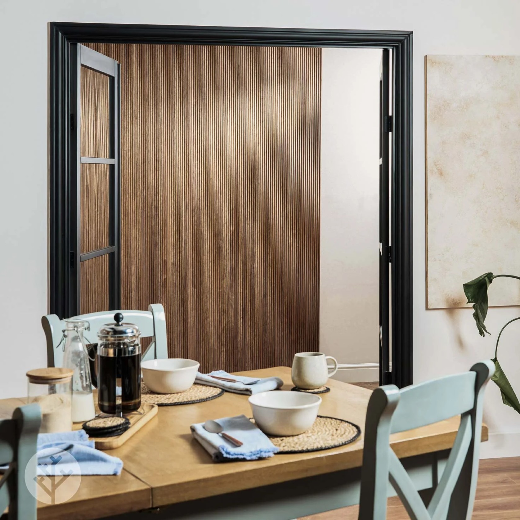 Flutto™ Walnut Mini-Ridge Flexible Tambour Wood Panels gallery detail image
