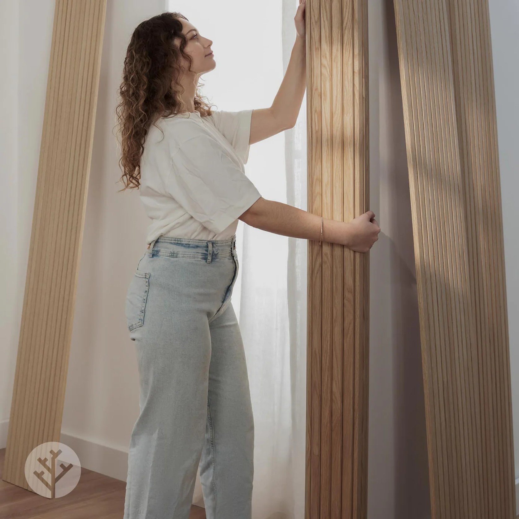 Flutto™ Oak Slat Flexible Tambour Wood Panels gallery detail image