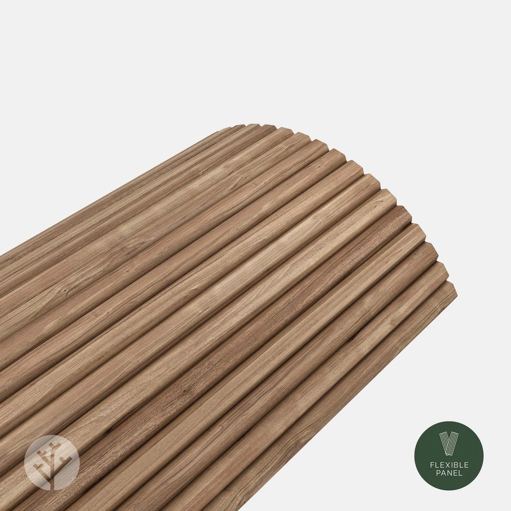 Flutto™ Walnut Slat Flexible Tambour Wood Panels gallery detail image
