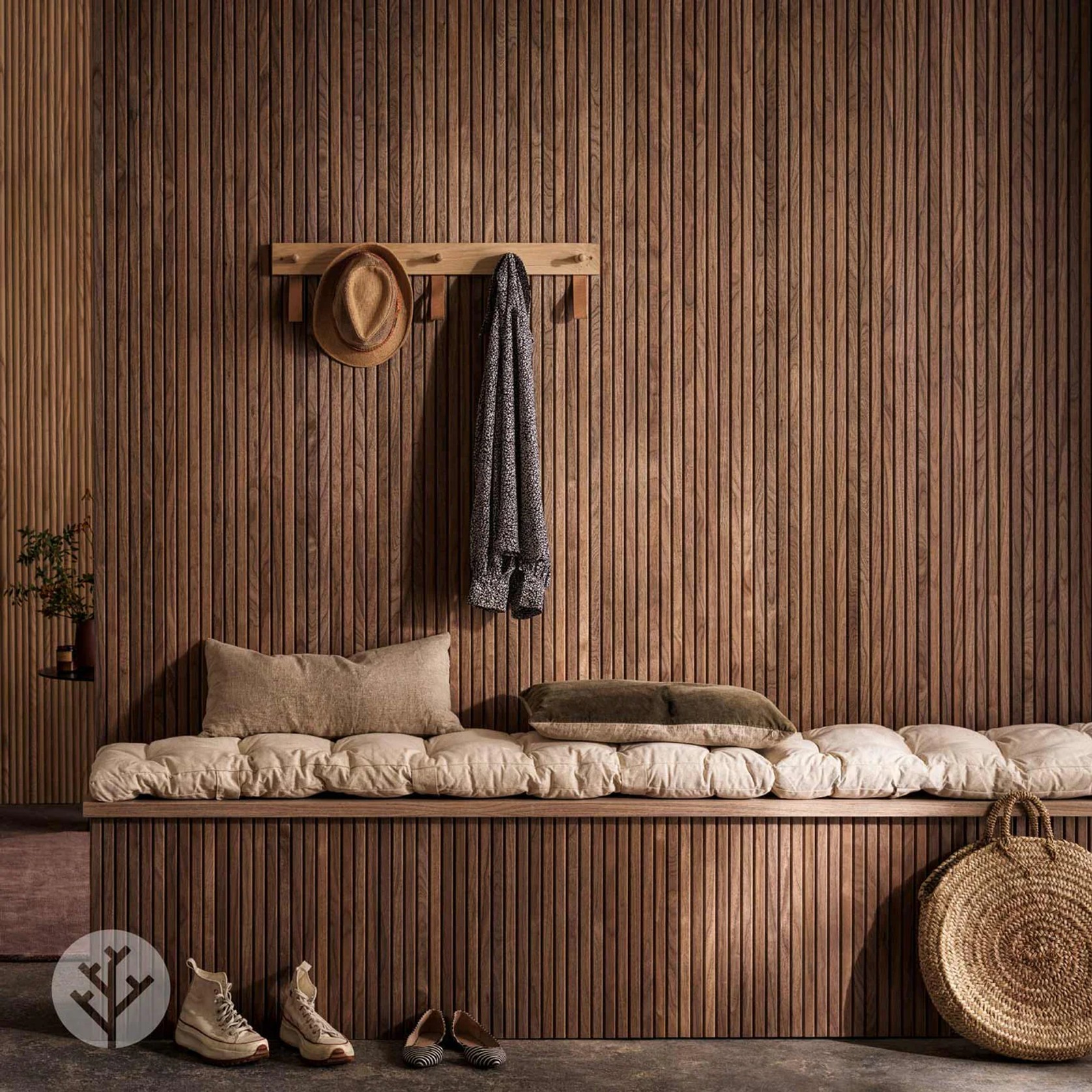 Flutto™ Walnut Slat Flexible Tambour Wood Panels gallery detail image
