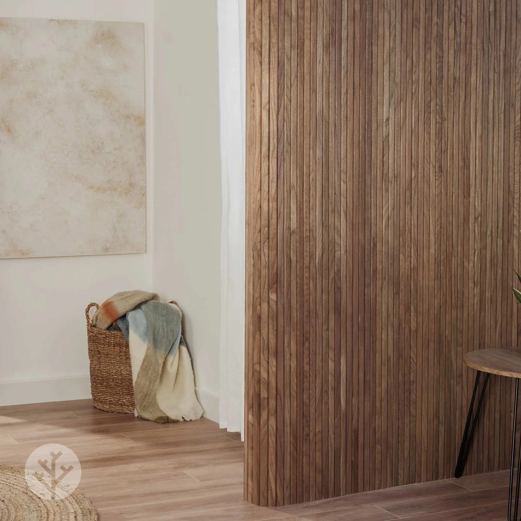 Flutto™ Walnut Slat Flexible Tambour Wood Panels gallery detail image