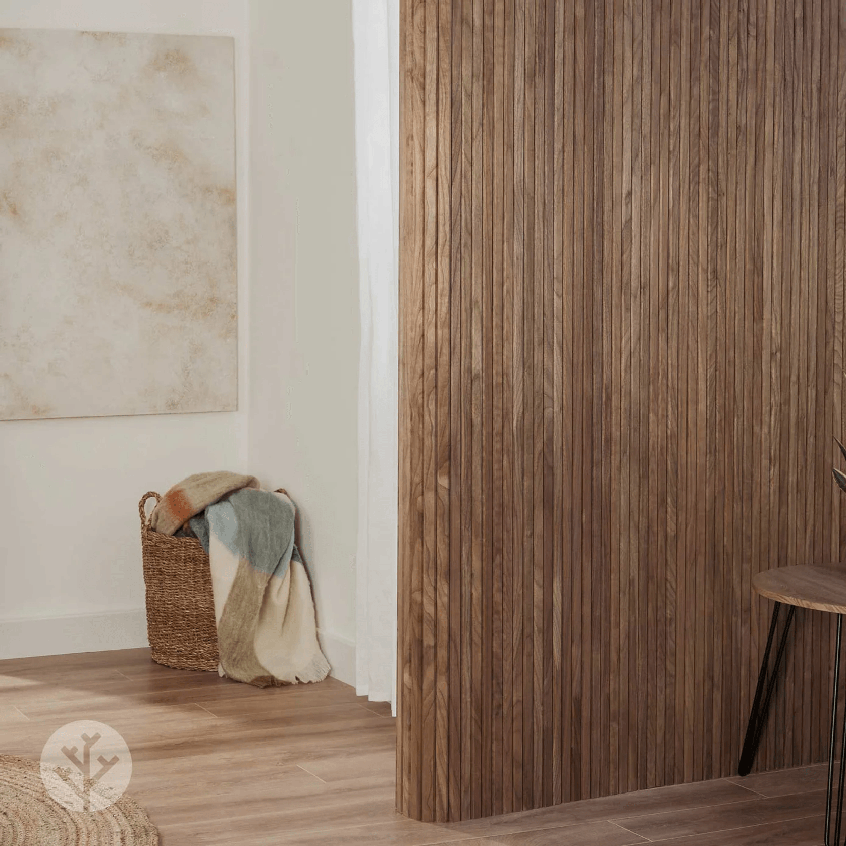 Flutto™ Walnut Slat Flexible Tambour Wood Panels gallery detail image