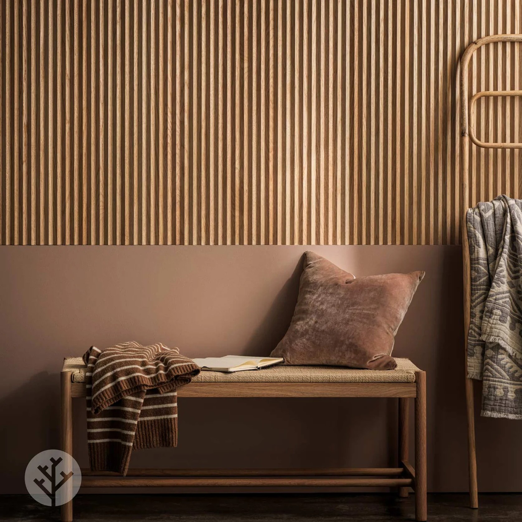 Flutto™ Oak Zigzag Flexible Tambour Wood Panels gallery detail image