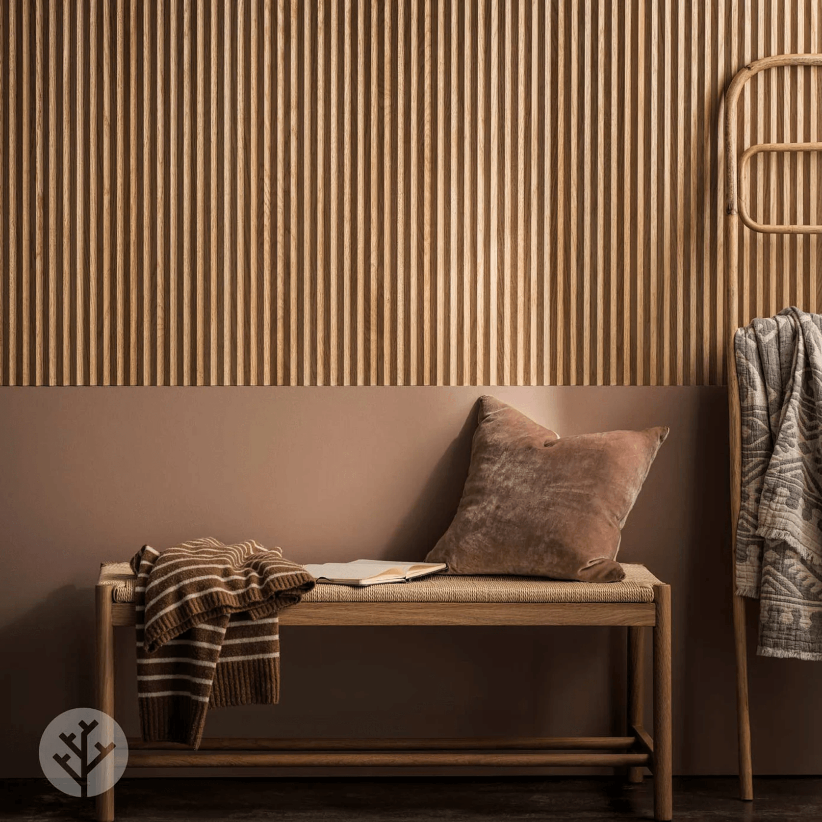 Flutto™ Oak Zigzag Flexible Tambour Wood Panels gallery detail image