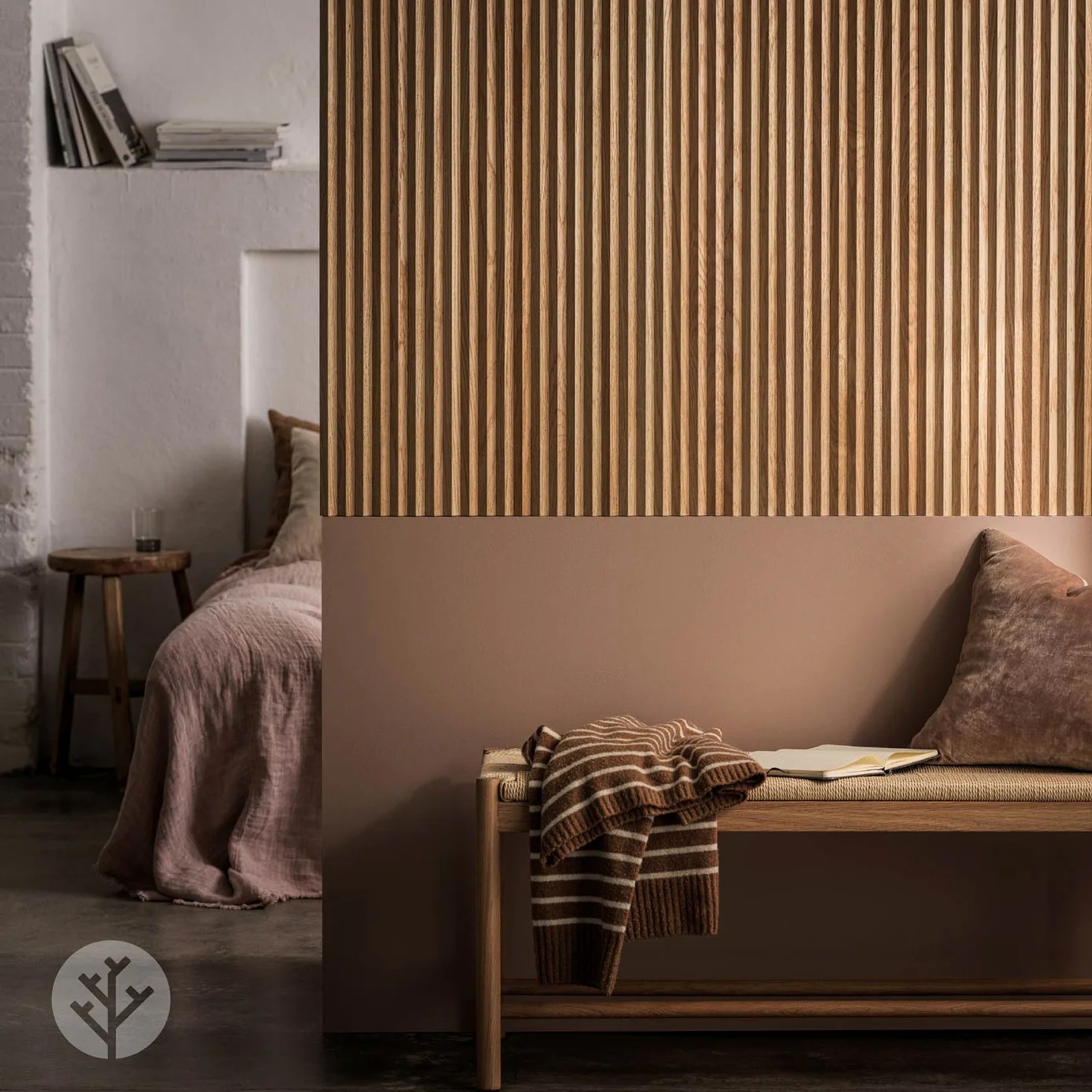 Flutto™ Oak Zigzag Flexible Tambour Wood Panels gallery detail image