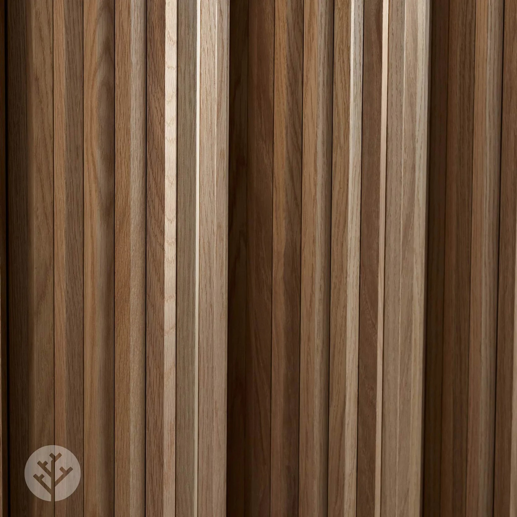 Flutto™ Oak Zigzag Flexible Tambour Wood Panels gallery detail image