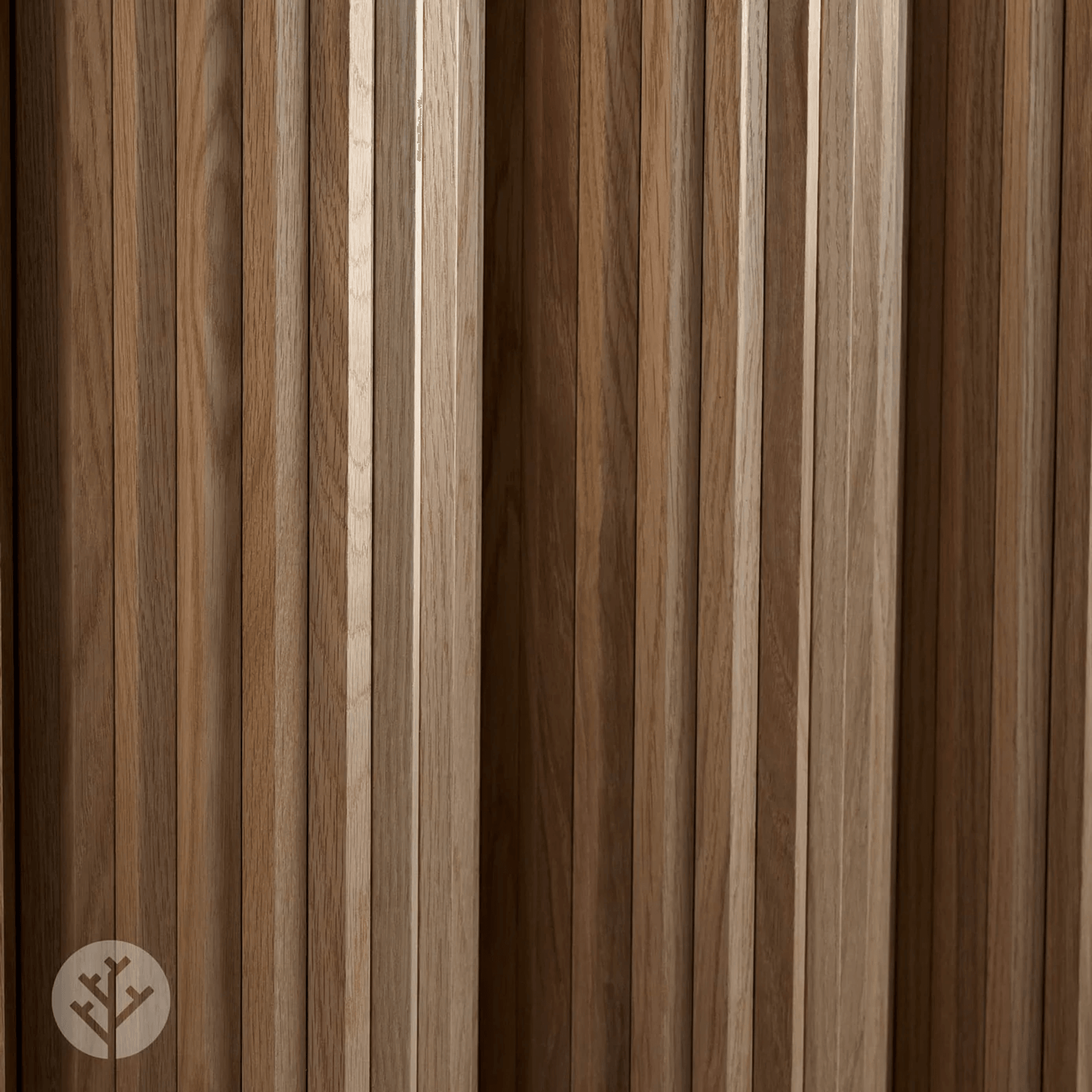 Flutto™ Oak Zigzag Flexible Tambour Wood Panels gallery detail image