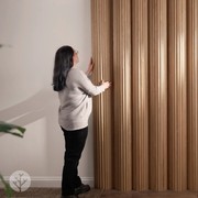 Flutto™ Oak Zigzag Flexible Tambour Wood Panels gallery detail image