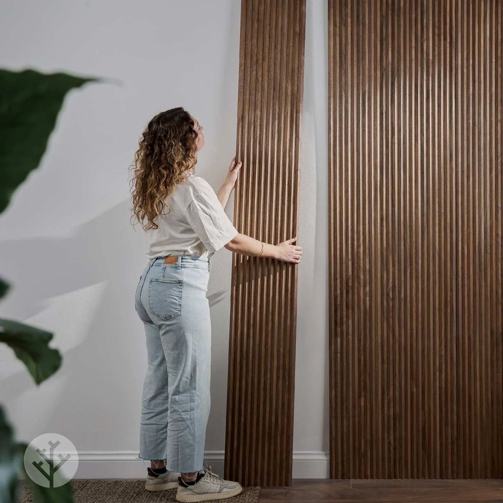 Flutto™ Walnut Zigzag Flexible Tambour Wood Panels gallery detail image