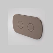 Contura II Invisi Series II® Round DC Dual Flush Button Panel | Brushed Bronze gallery detail image