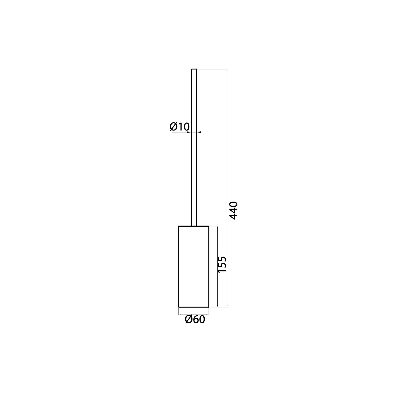 Antonio Frattini AC01 Toilet Brush Holder gallery detail image