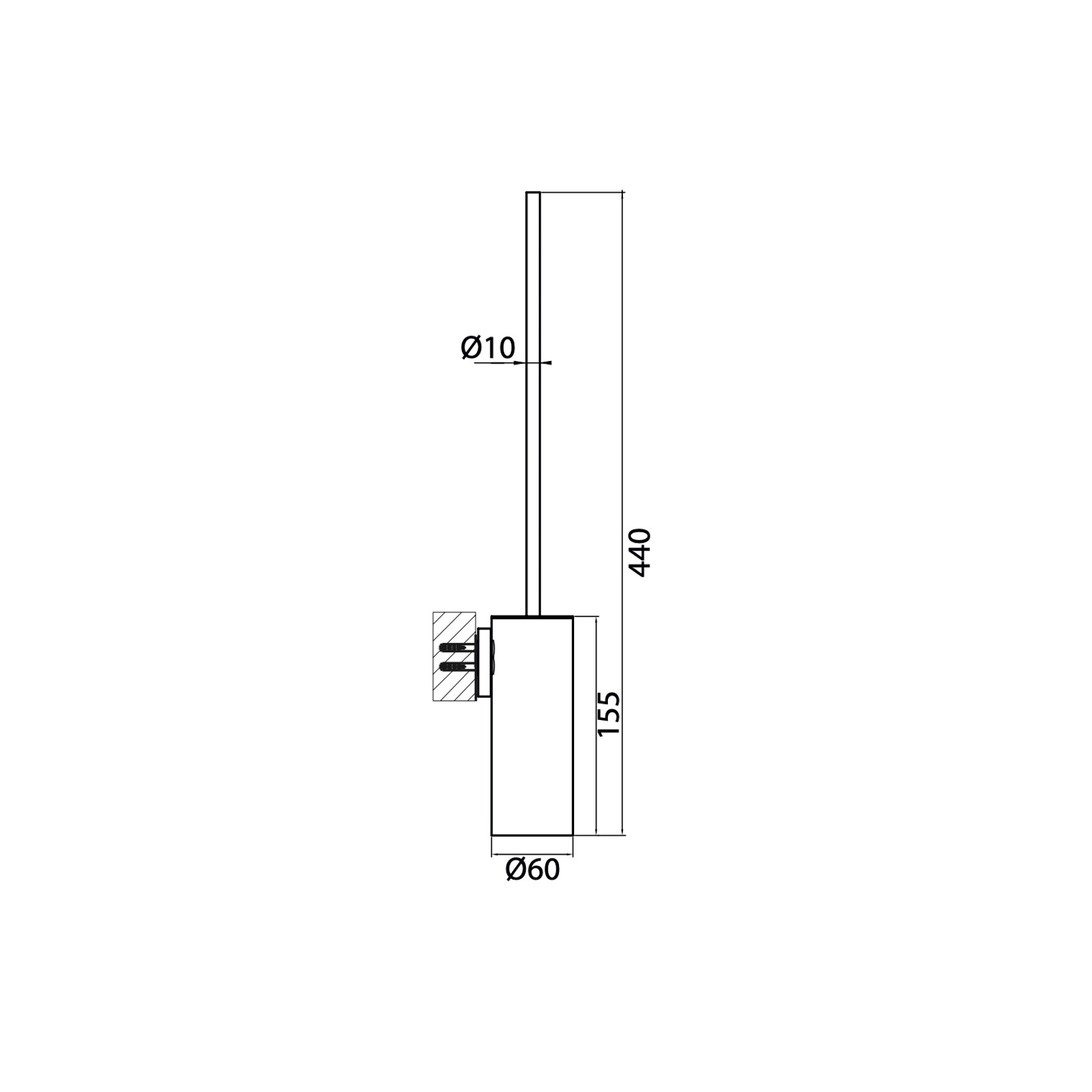 Antonio Frattini AC01 Toilet Brush Holder gallery detail image