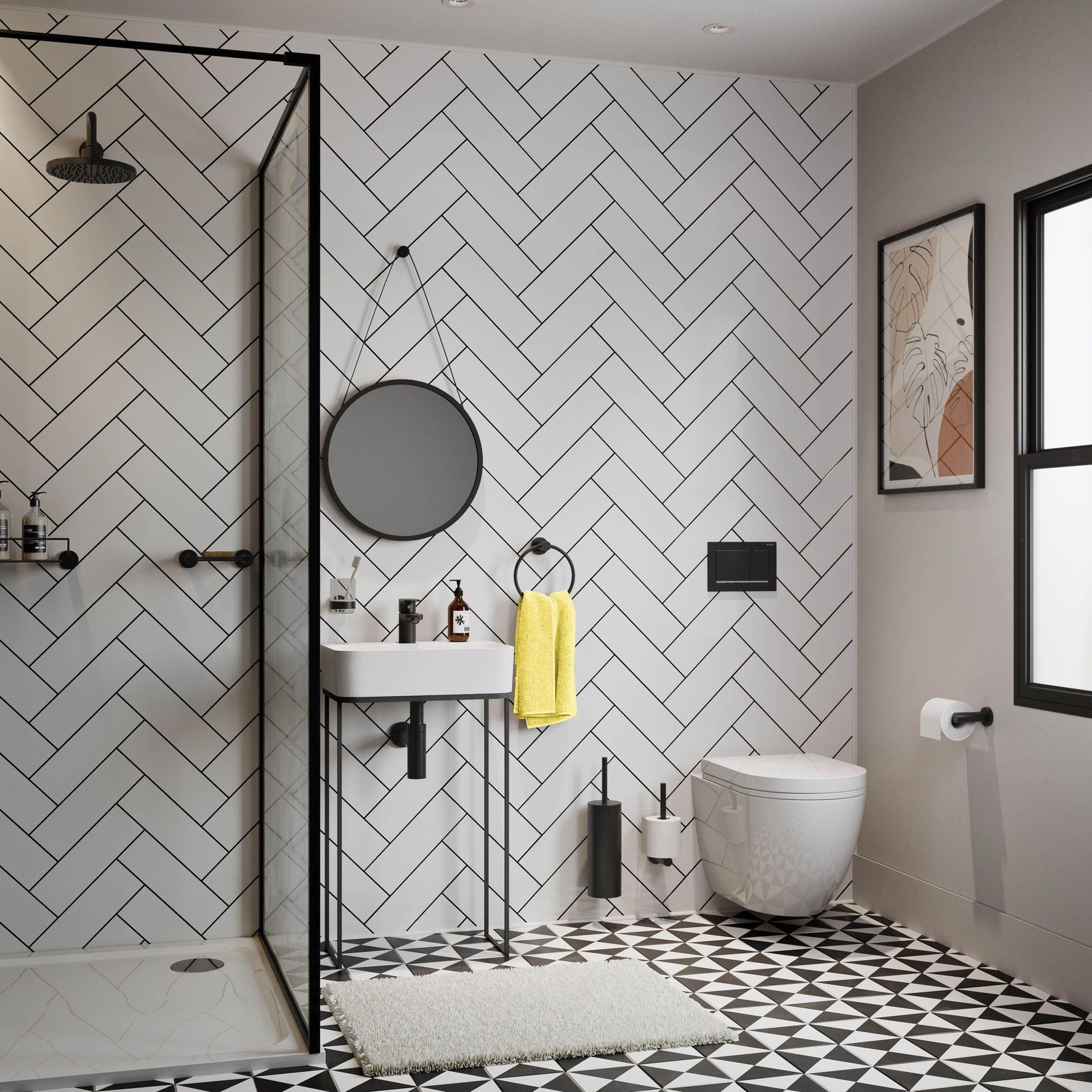 Toilet Brush + Holder Wall Mounted gallery detail image