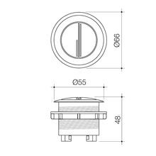 Urbane II Wall Faced Close Coupled Flush Button 687071 gallery detail image