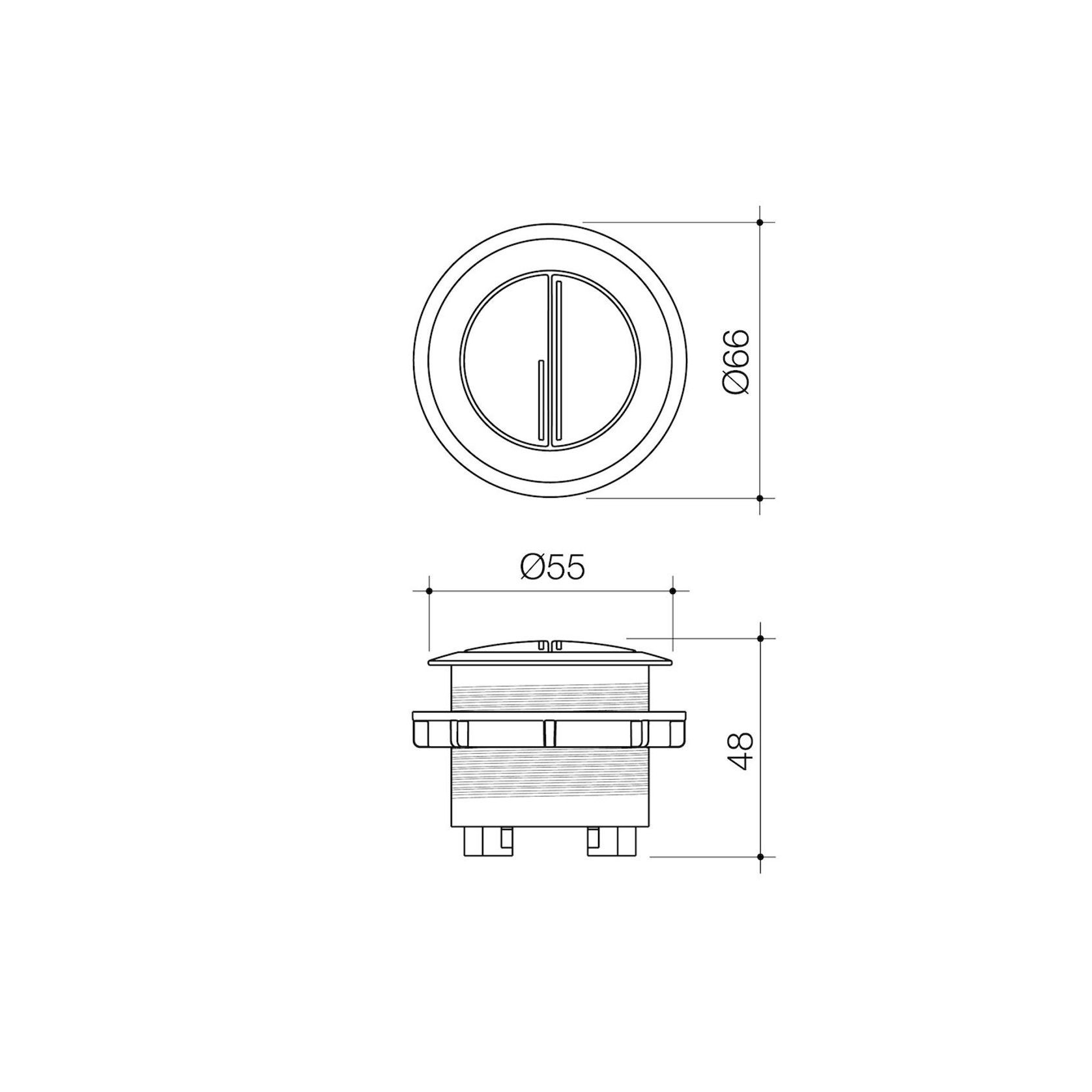 Urbane II Wall Faced Close Coupled Flush Button 687071 gallery detail image