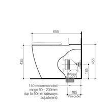 Urbane II Wall Faced Closed Coupled Toilet Pan gallery detail image