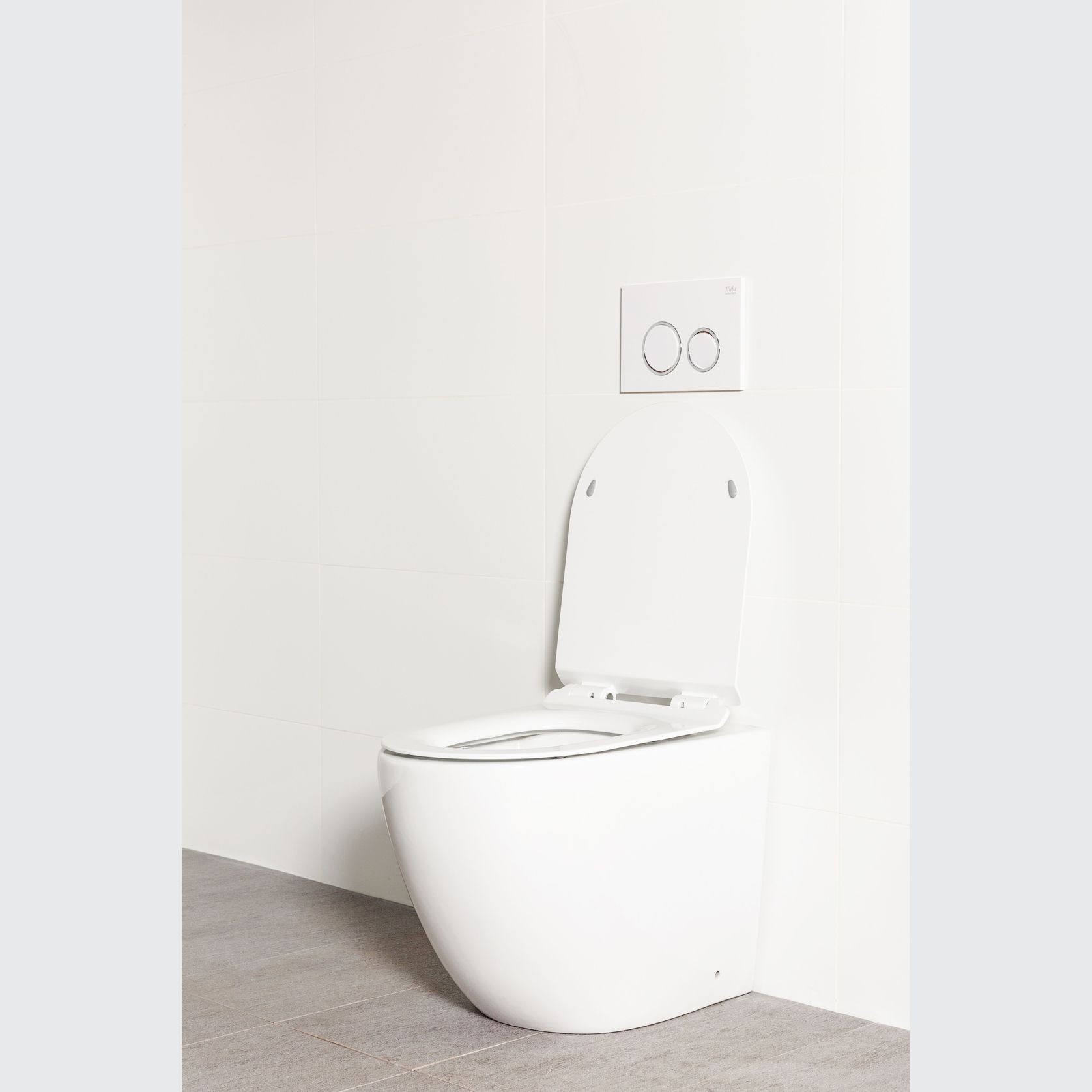 Milu Odourless Floor Mount Toilet Pan & Cistern - Crest gallery detail image