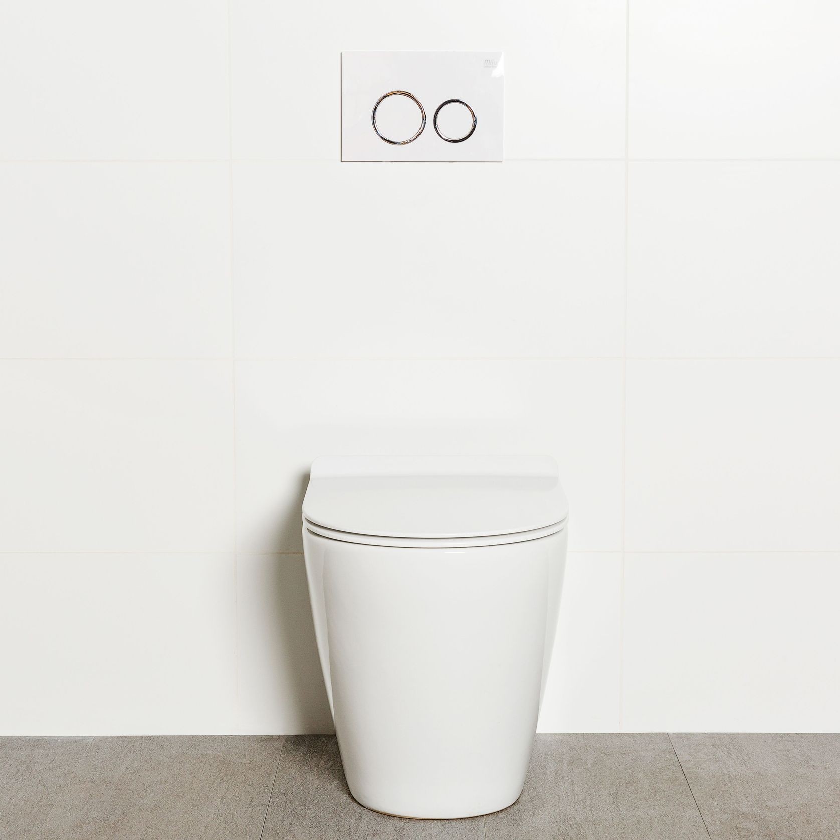 Milu Odourless Floor Mounted Pan & In-Wall Cistern Mod gallery detail image