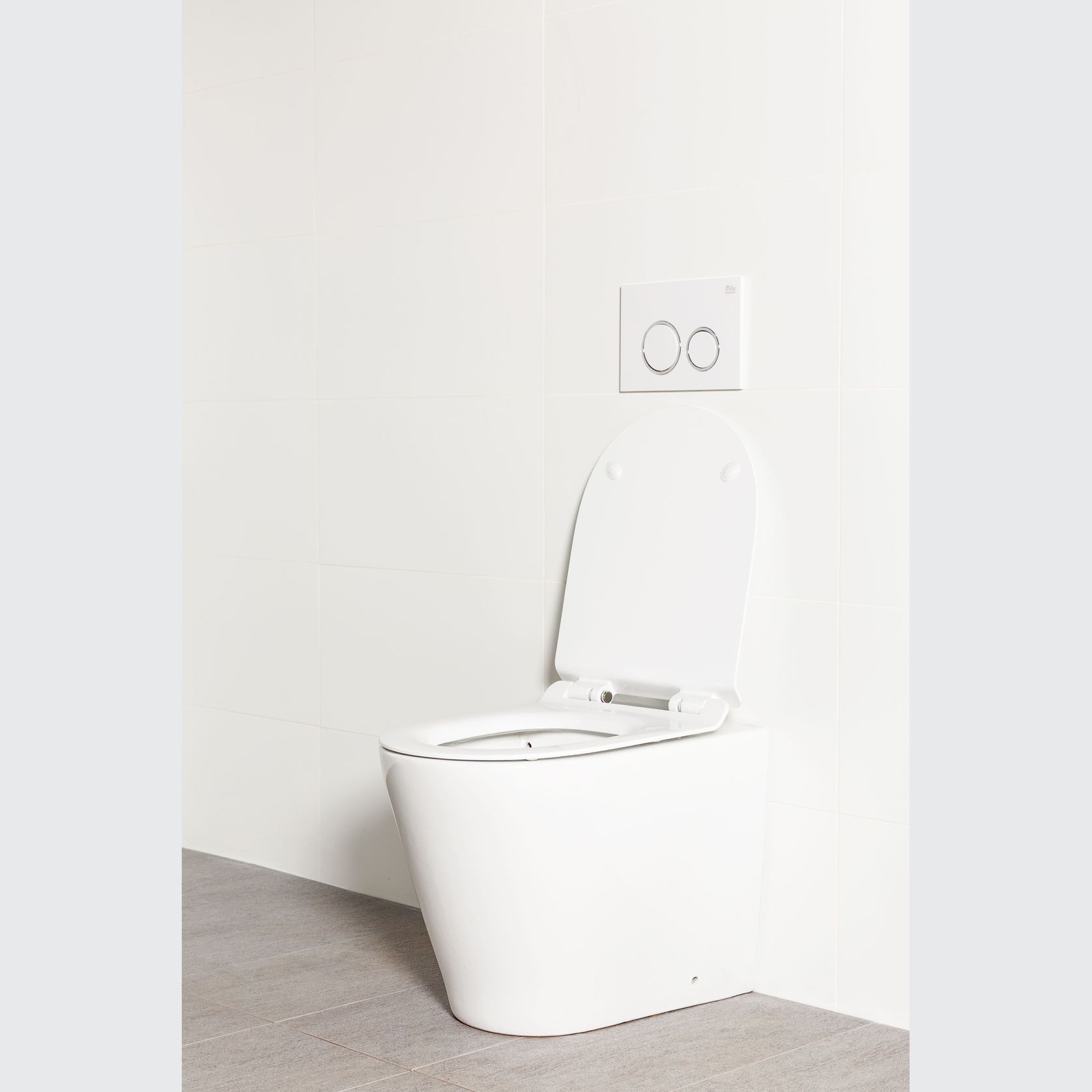 Milu Odourless Floor Mounted Pan & In-Wall Cistern Mod gallery detail image