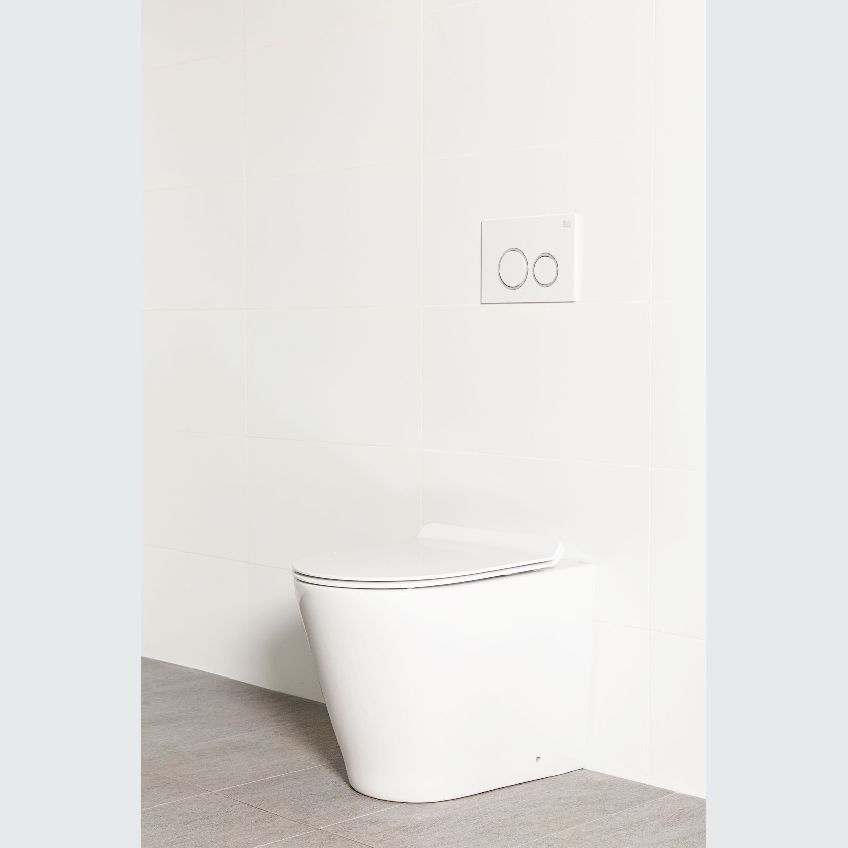 Milu Odourless Floor Mounted Pan & In-Wall Cistern Mod gallery detail image