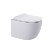 Luci Wall Hung Pan Slim Seat Rimless Gloss White gallery detail image